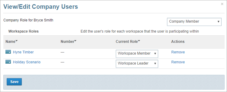 remove a user from a workspace